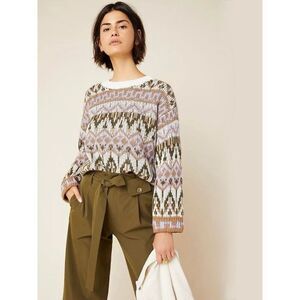 NEW Anthropologie Fabiana Fair Isle Sweater Size Small